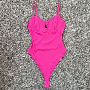 Forever 21 Ribbed Cutout Bodysuit
